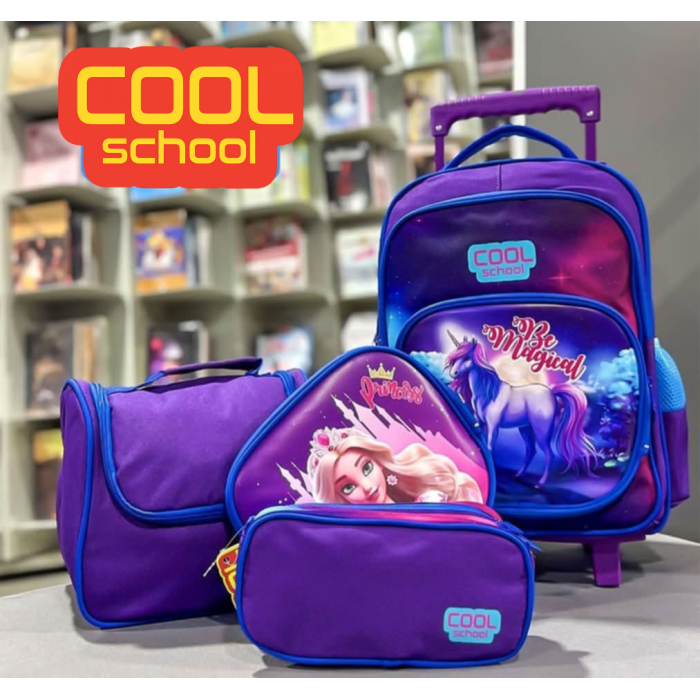 Pack 3 pièces : Sac à dos double face + Porte goûter + Trousse