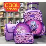 Pack 3 pièces : Sac à dos double face + Porte goûter + Trousse