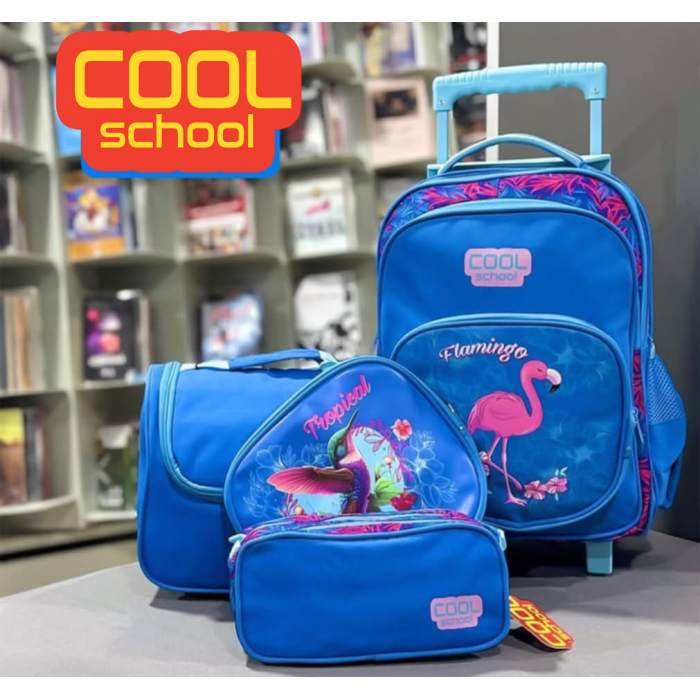Pack 3 pièces : Sac à dos double face + Porte goûter + Trousse